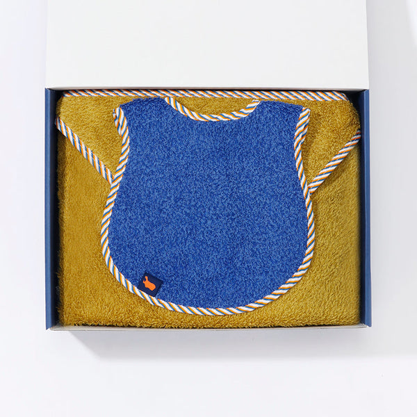 BABY COLLECTION GIFT SWADDLE BLANKET X 1 / BIB X 1|ベビーコレクションギフト – おくるみタオル×1 / スタイ×1