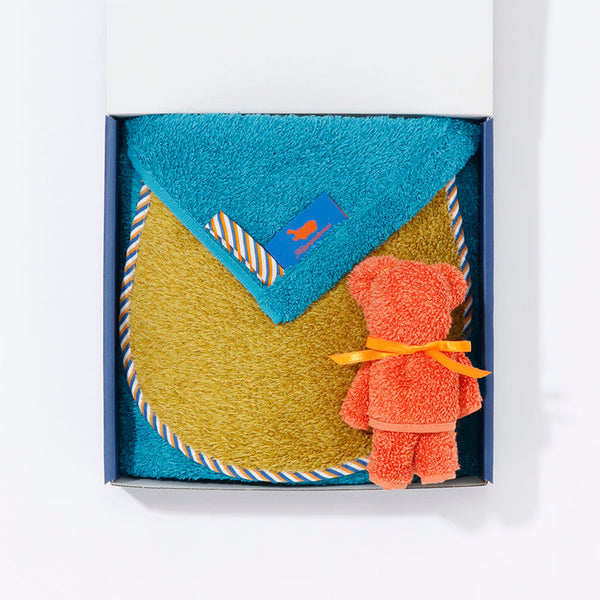 BABY COLLECTION GIFT HANDY TOWELx1 / BIB x1/ CHIEF BEARx1|ベビーコレクションギフト – ループ付きタオル×1 / スタイ×1 / チーフベア×1