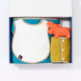 BABY COLLECTION GIFT SWADDLE BLANKET X 1 / BELT COVER X 1 / HANDY TOWEL X 1 / SOFT TOY S SIZE X 1｜ベビーコレクションギフト – おくるみタオル×1 / スタイ×1 / ベルトカバー×1 / ソフトトイ S×1