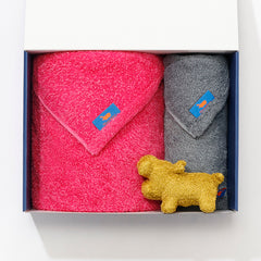 ギフト – ミニバスタオル×1 / フェイスタオル×1 / ソフトトイS×1