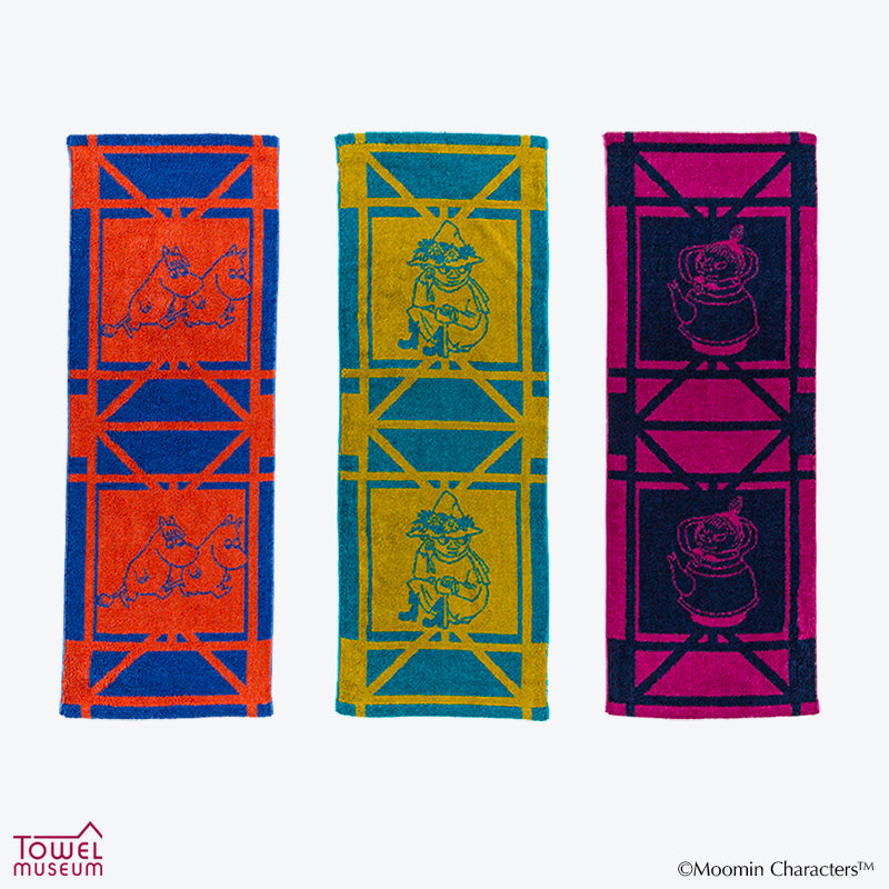 【会員限定アウトレット】スーピマコットン＆バンブー ムーミン フェイスタオル×3