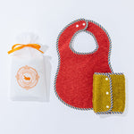 BABY COLLECTION GIFT BIB x1 / BELT COVER x 1｜ベビーコレクションギフト – スタイ×1 / ベルトカバー×1