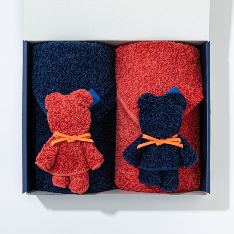 GIFT BOX / FTx2/ CHIEF  BEARx2｜ギフト – フェイスタオル×2 / チーフベア×2