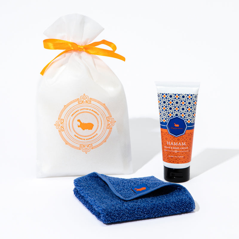 GIFT - HAND＆BODY CREAM X1 | / CHIEF TOWELX1 ｜| ギフト – ハンド＆ボディクリーム×1 / チーフタオル×1 